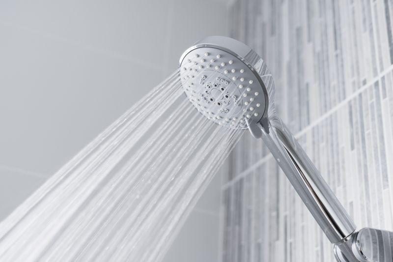 Rainfall Showerhead in a Modern Bathroom